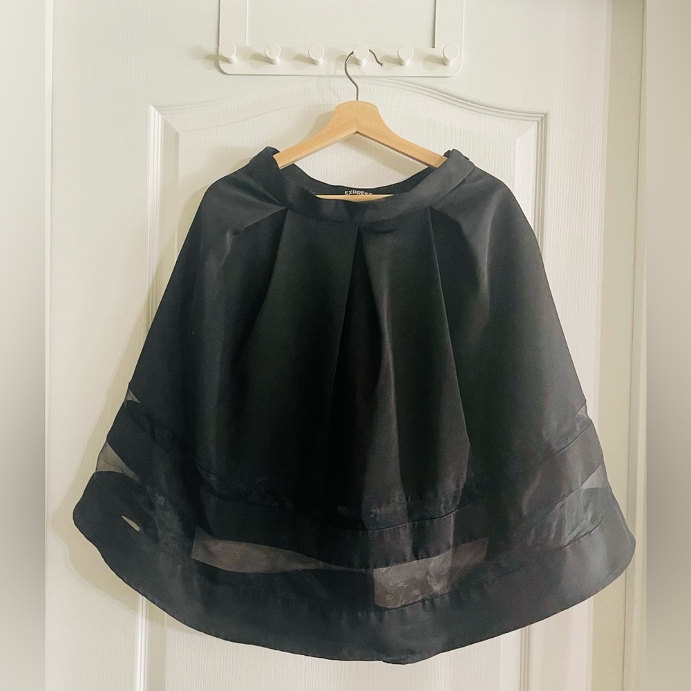 Express Flare Black Dress